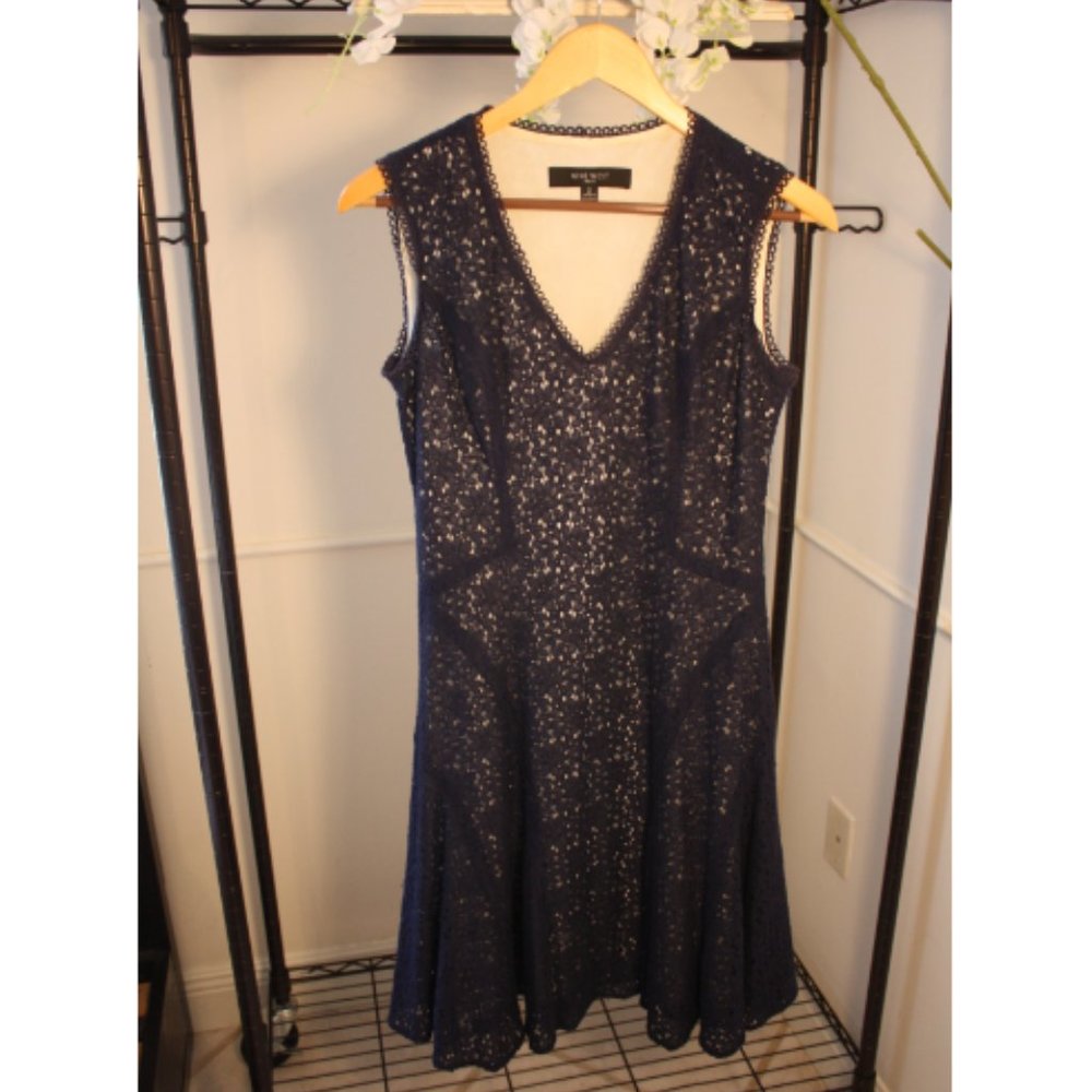 Navy Blue Lace Nine West Dress